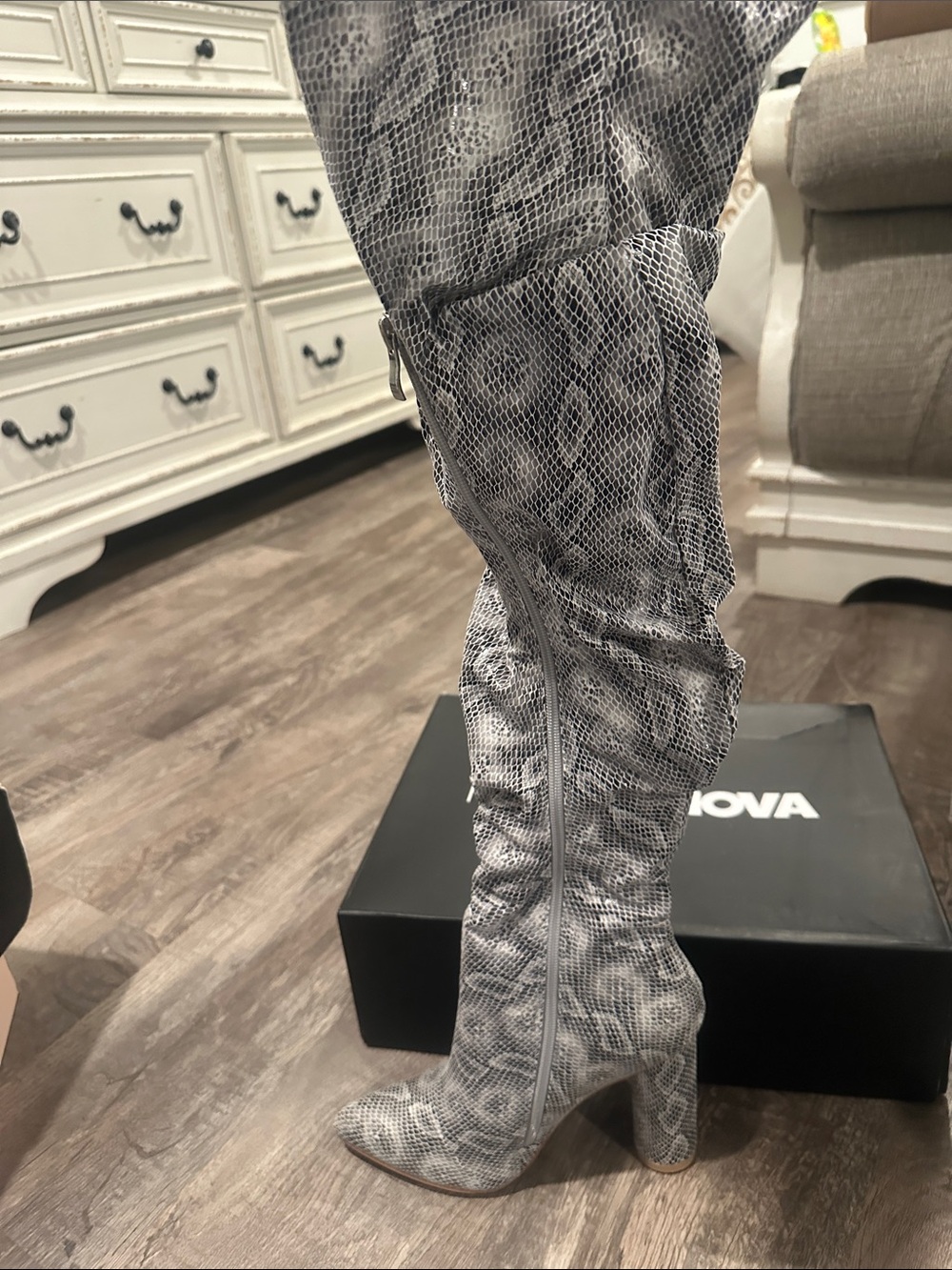 Fashion Nova over the knee boots